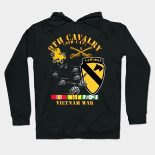 9th Cavalry (Air Cav) - 1st  Cav Division w SVC Hoodie